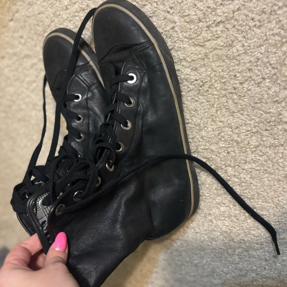 Black High-Top Women's Sneakers